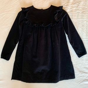 Jacadi Size 8 Girls Navy Blue Corduroy Dress